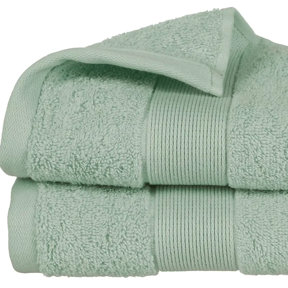 Atmosphera Créateur D'Intérieur Serviette de toilette Essentiel - coton 450 gr/m² - vert céladon 50x90 cm - Atmosphera