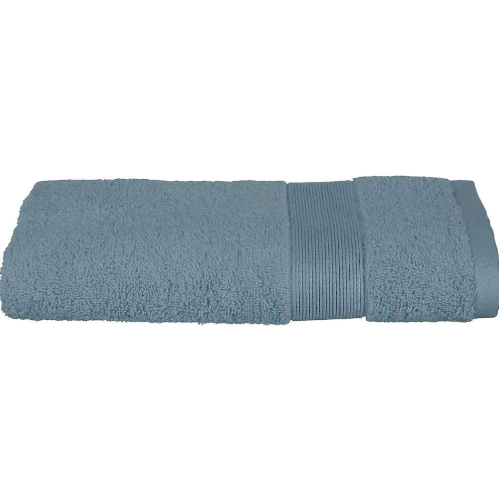 Atmosphera Créateur D'Intérieur Serviette de toilette Essentiel - coton 450 gr/m² - bleu orage 50x90 cm - Atmosphera