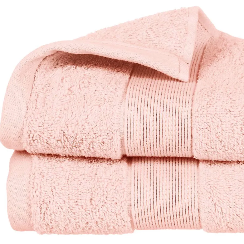 Atmosphera Créateur D'Intérieur Serviette de toilette Essentiel - coton 450 gr/m² - rose 50x90 cm - Atmosphera