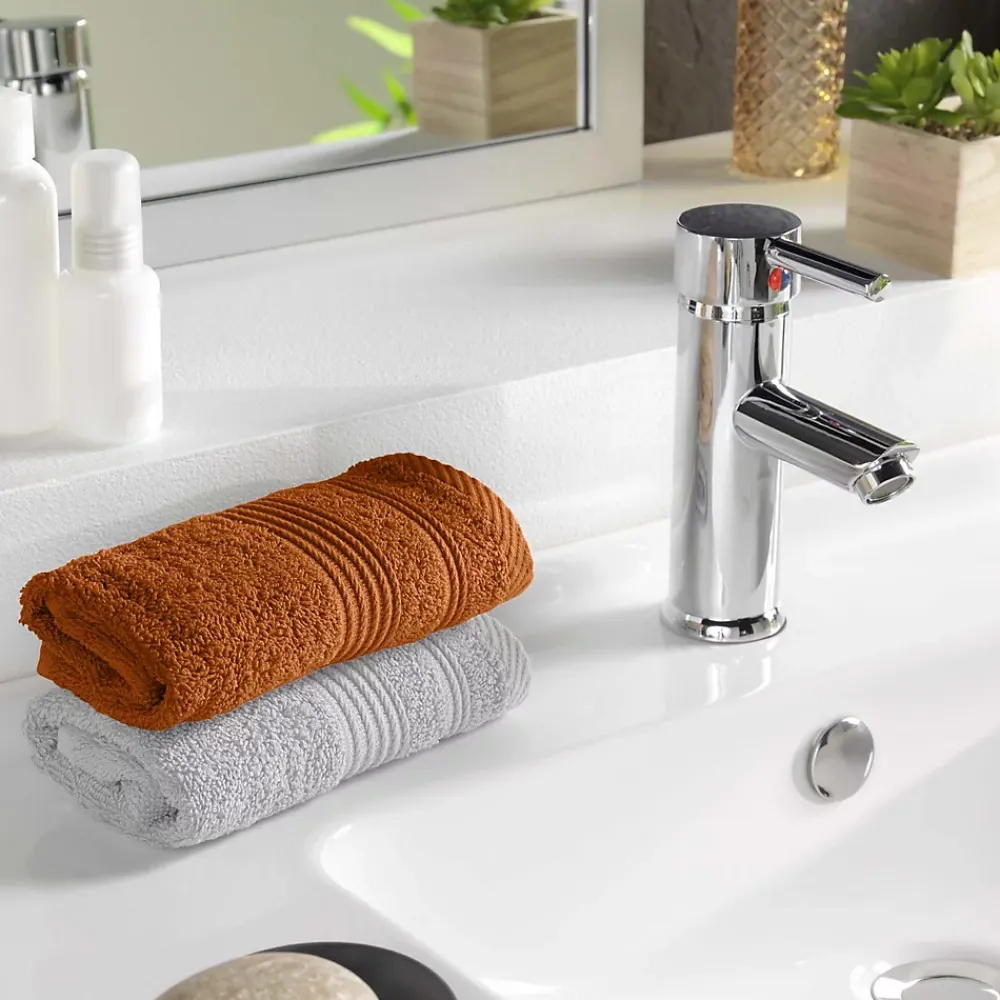 Eden Serviette de toilette invite 30 x 50 cm Tendresse caramel