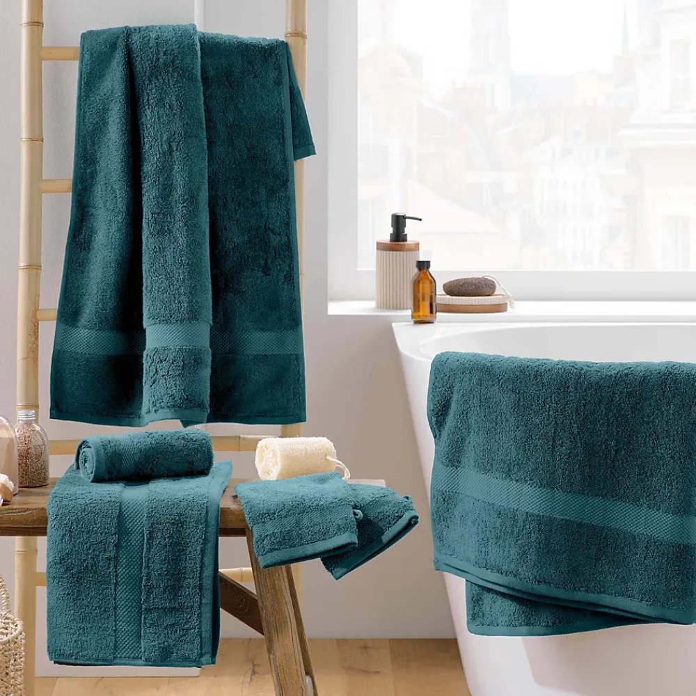 Eden Serviette de toilette invite 30 x 50 cm Elegante bleu