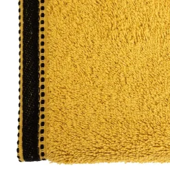 Atmosphera Créateur D'Intérieur Serviette de toilette Joia - coton 550 gr/m² - jaune moutarde 50x90 cm - Atmosphera