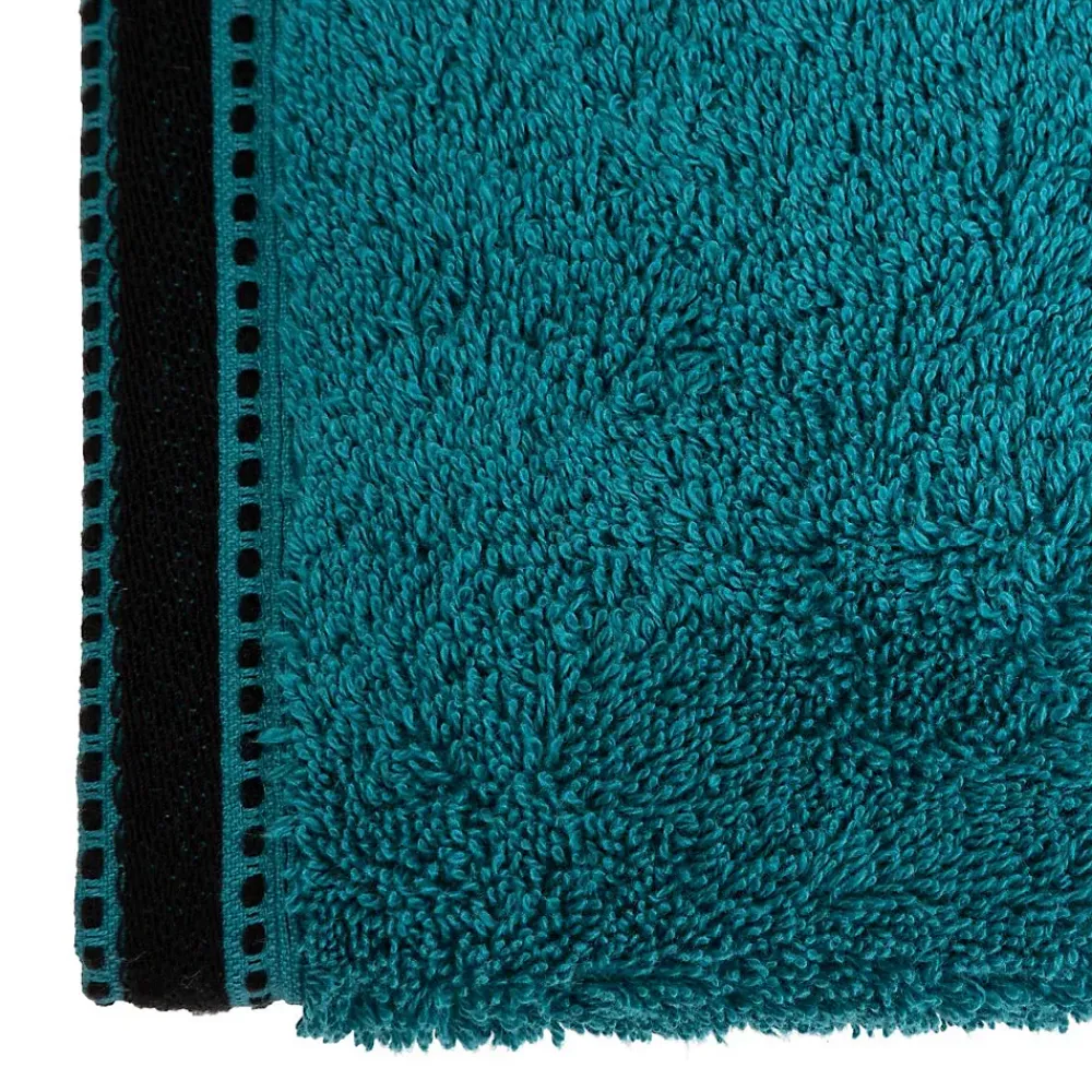 Atmosphera Créateur D'Intérieur Serviette de toilette Joia - coton 550 gr/m² - bleu canard 50x90 cm - Atmosphera
