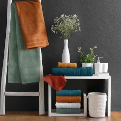 Douceur D'Intérieur Serviette de Toilette unie 50x90 cm - Collection Tendresse - Éponge 500 g,m² - 50x90cm - Cèdre