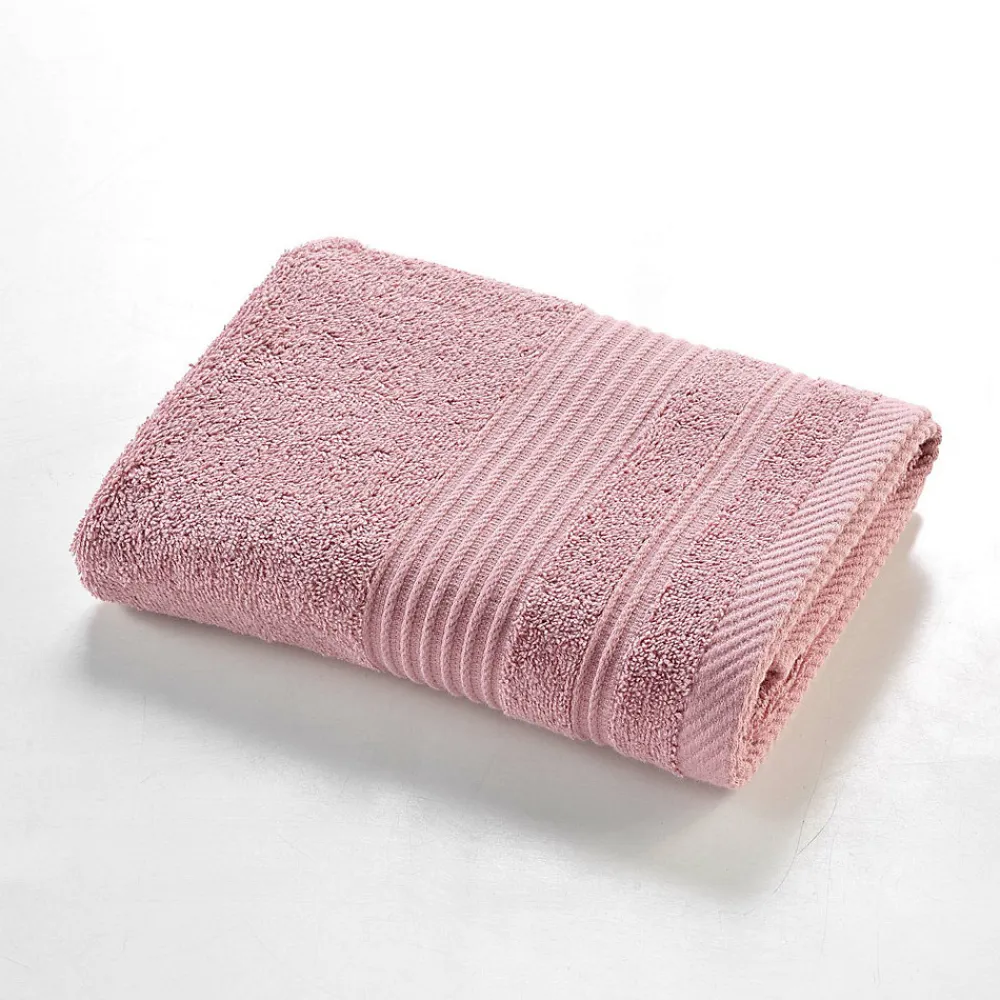 Douceur D'Intérieur Serviette de Toilette 50x90 cm 100% Coton Rose