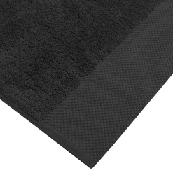 Sensei Maison Serviette de toilette Zéro Twist 560 g/m² Noir 50x100 cm SENSOFT