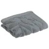 Serviette De Toilette|Atmosphera Créateur D'Intérieur Serviette de toillette Cisel - coton - gris foncé - 30x50 cm - Atmosphera
