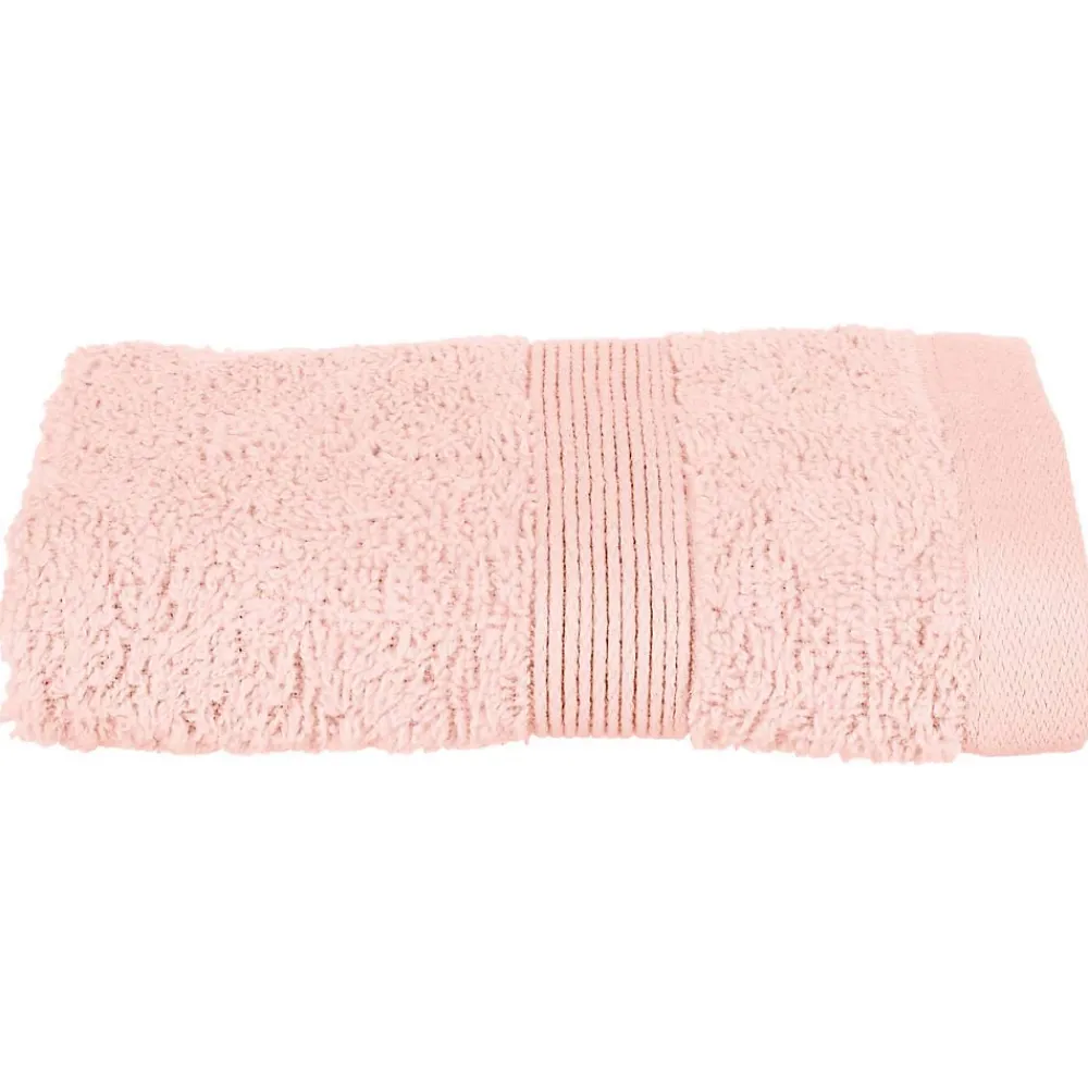 Serviette De Toilette|Atmosphera Créateur D'Intérieur Serviette invité Essentiel - coton 450 gr/m² - rose 30x50 cm - Atmosphera
