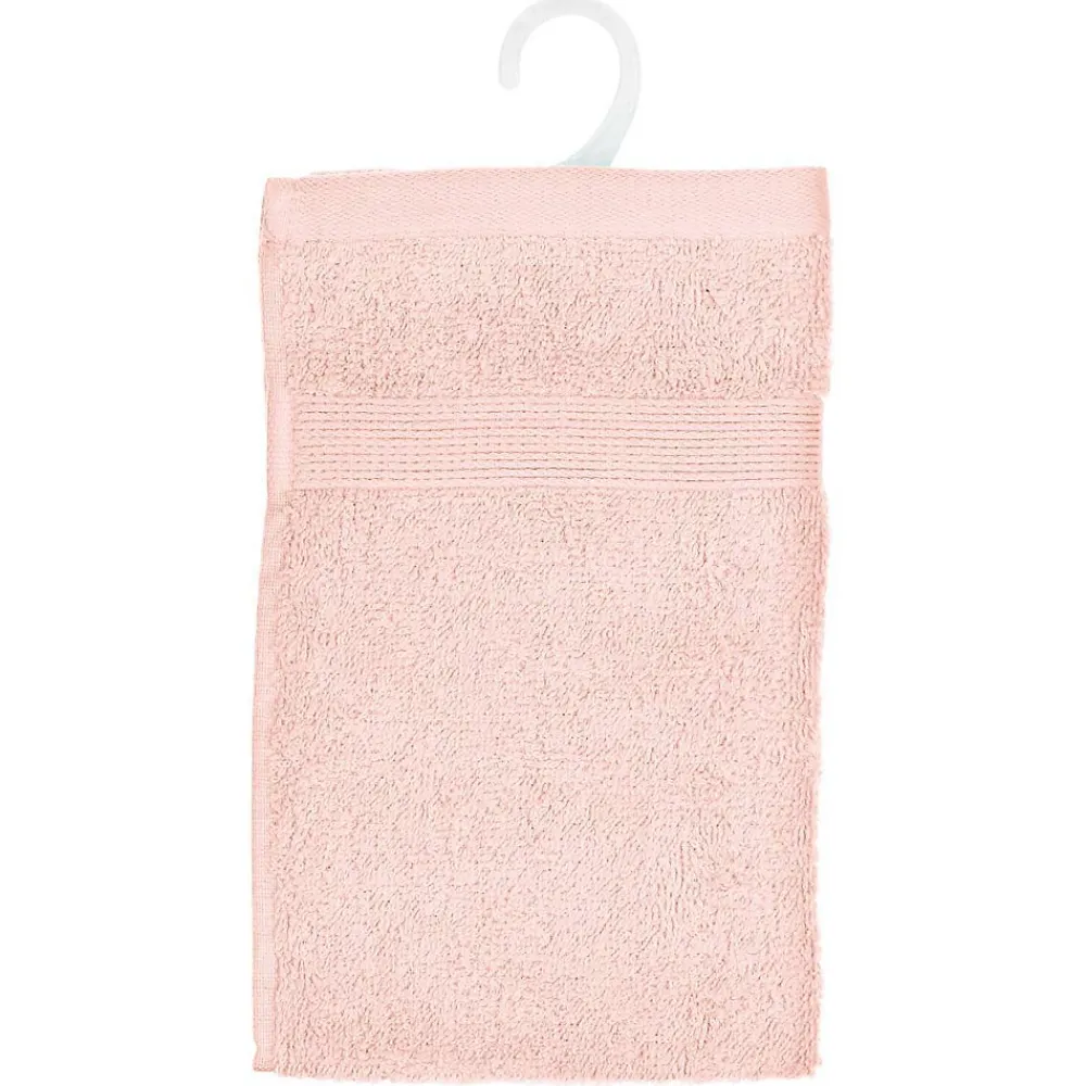 Serviette De Toilette|Atmosphera Créateur D'Intérieur Serviette invité Essentiel - coton 450 gr/m² - rose 30x50 cm - Atmosphera