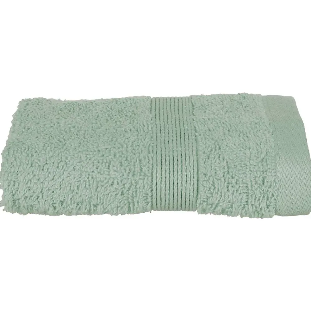 Serviette De Toilette|Atmosphera Créateur D'Intérieur Serviette invité Essentiel - coton 450 gr/m² - vert céladon 30x50 cm - Atmosphera