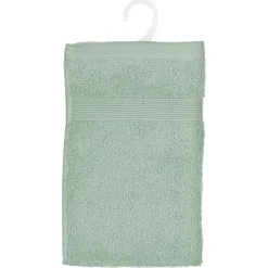 Serviette De Toilette|Atmosphera Créateur D'Intérieur Serviette invité Essentiel - coton 450 gr/m² - vert céladon 30x50 cm - Atmosphera