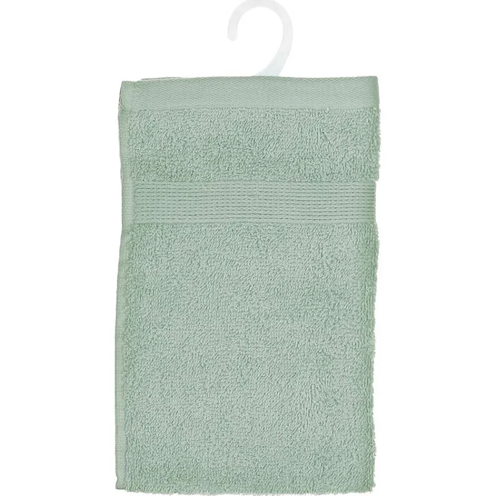 Serviette De Toilette|Atmosphera Créateur D'Intérieur Serviette invité Essentiel - coton 450 gr/m² - vert céladon 30x50 cm - Atmosphera