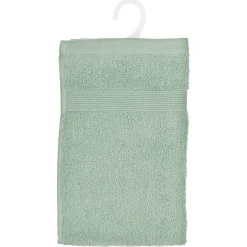 Serviette De Toilette|Atmosphera Créateur D'Intérieur Serviette invité Essentiel - coton 450 gr/m² - vert céladon 30x50 cm - Atmosphera