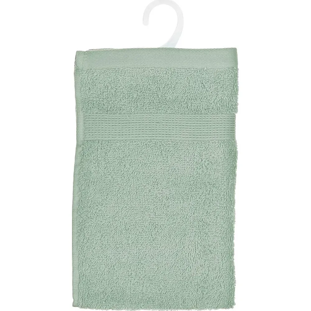 Serviette De Toilette|Atmosphera Créateur D'Intérieur Serviette invité Essentiel - coton 450 gr/m² - vert céladon 30x50 cm - Atmosphera
