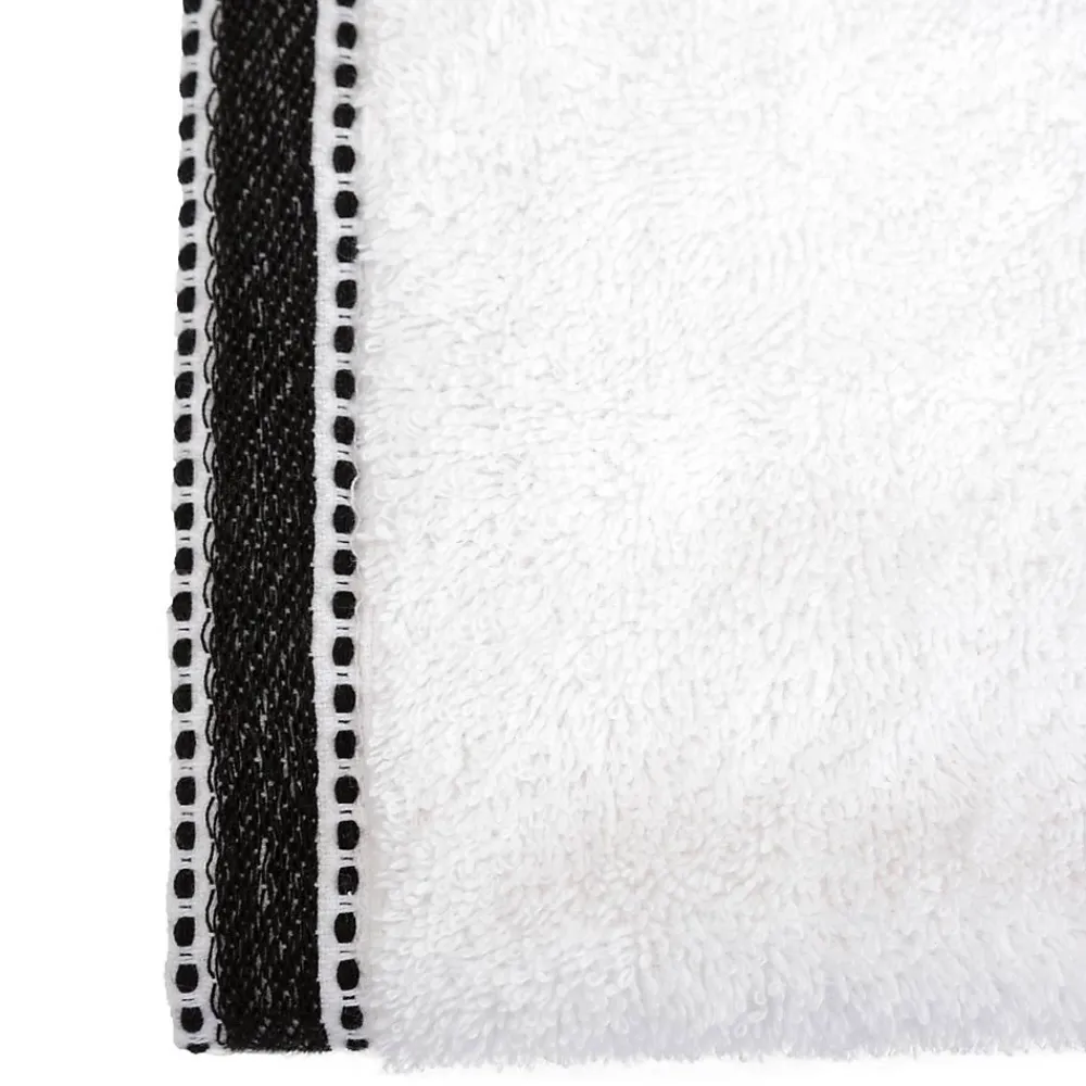 Atmosphera Créateur D'Intérieur Serviette invité Joia - coton 550 gr/m² - blanc 30x50 cm - Atmosphera