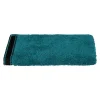 Atmosphera Créateur D'Intérieur Serviette invité Joia - coton 550 gr/m² - bleu canard 30x50 cm - Atmosphera