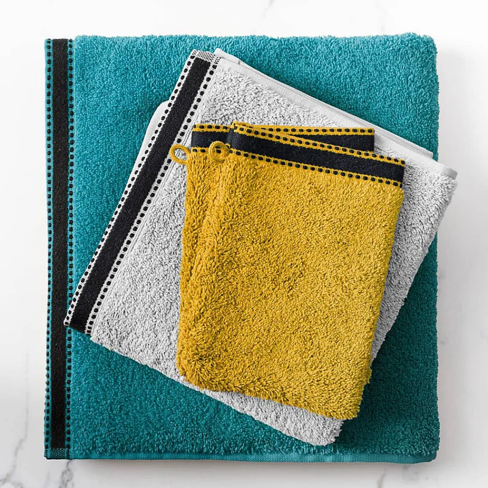 Serviette De Toilette|Atmosphera Créateur D'Intérieur Serviette invité Joia - coton 550 gr/m² - lin 30x50 cm - Atmosphera