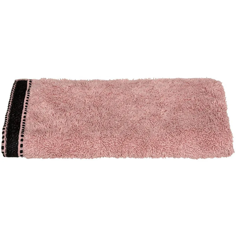 Serviette De Toilette|Atmosphera Créateur D'Intérieur Serviette invité Joia - coton 550 gr/m² - rose 30x50 cm - Atmosphera