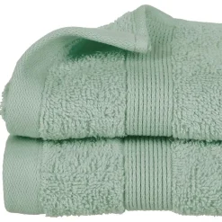 Eden Serviette ou drap de douche 70 x 130 cm Couleur moderne celadon