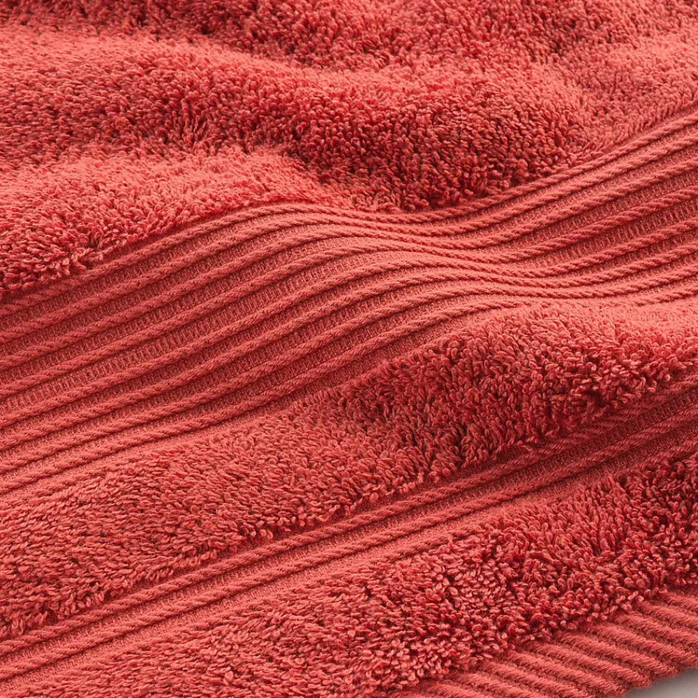 Serviette De Toilette|Eden Serviette ou drap de douche 70 x 130 cm Tendresse terracotta