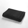 Eden Serviette ou drap de douche 70 x 130 cm Tendresse noir