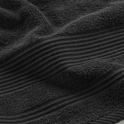 Eden Serviette ou drap de douche 70 x 130 cm Tendresse noir