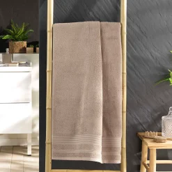 Eden Serviette ou drap de douche 70 x 130 cm Tendresse taupe