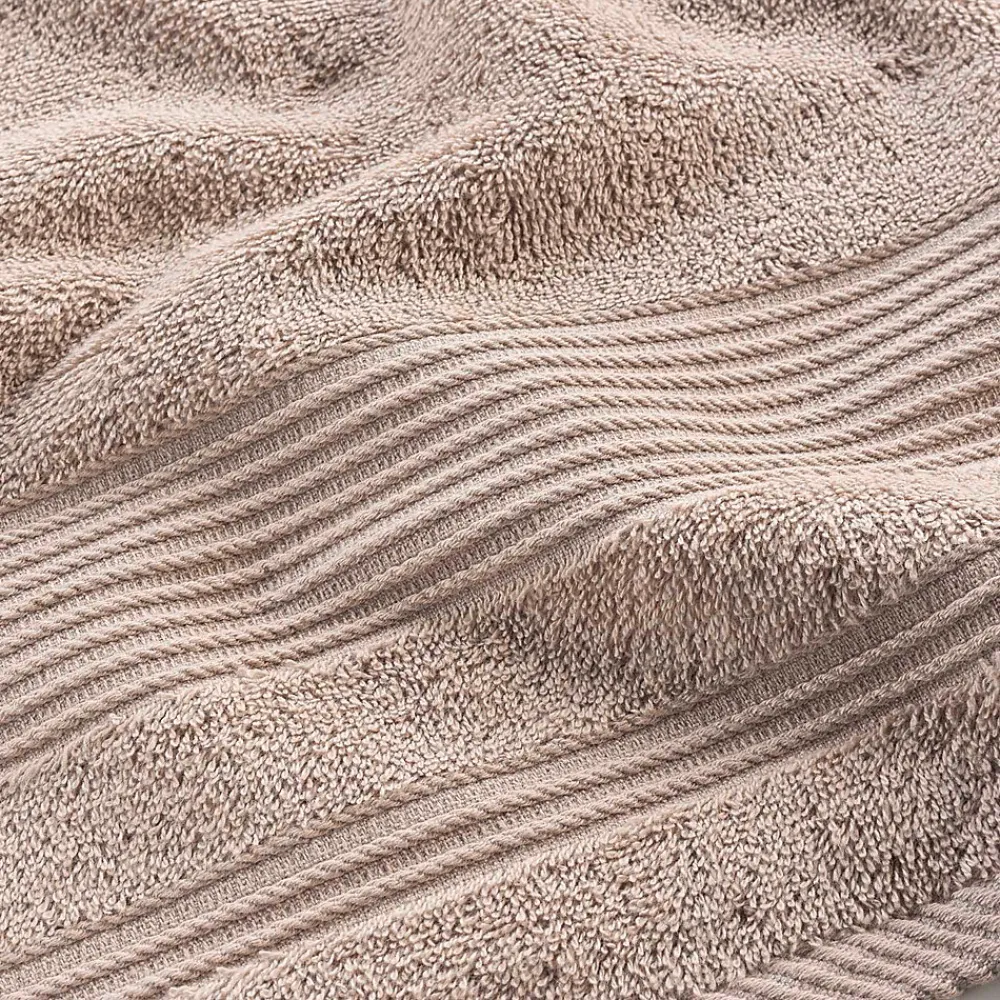 Eden Serviette ou drap de douche 70 x 130 cm Tendresse taupe