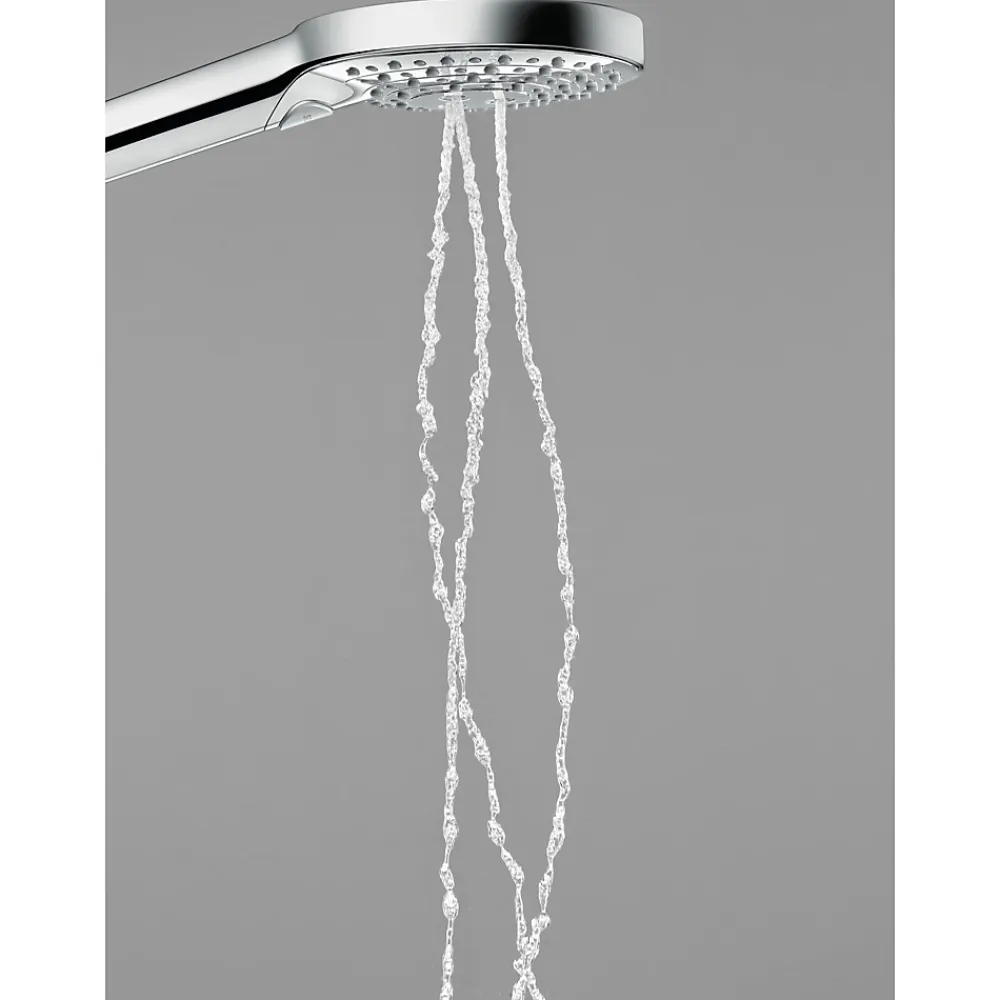 Hansgrohe Set de douche 120 3jet PowderRain avec barre Unica'S puro 90 cm et porte-savon chromé Raindance Select