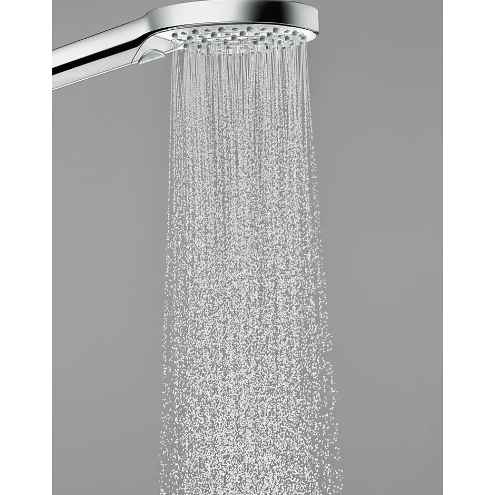 Hansgrohe Set de douche 120 3jet PowderRain avec barre Unica'S puro 90 cm et porte-savon chromé Raindance Select