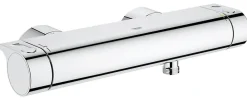 Colonne De Douche Sans Robinetterie|Grohe Set de douche Mitigeur thermostatique Grohtherm + Douchette Stick 1 jet, support mural, flexible, Chrome (34169001-CUBESTICK)