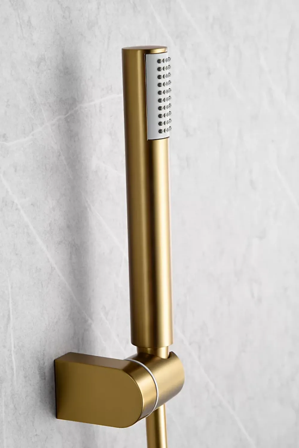 Imex Products Set douche monocommande or rose brosse en laiton tube PVC 180 cm ceramique 35 mm