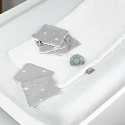 Sevira Kids Lingettes bébé lavables en 100% coton 8 pièces STELLA