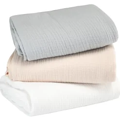 Sevira Kids Lot de 3 maxi langes en gaze de coton