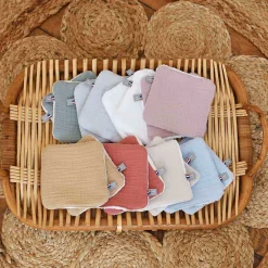 Sevira Kids Pochon distributeur et ses 8 lingettes lavables Jeanne