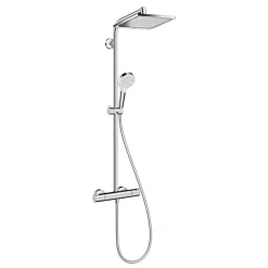 Colonne De Douche Hydromassante|Hansgrohe Showerpipe Crometta E 240 Set de douche 1 jet, Chrome (HG-27271000)