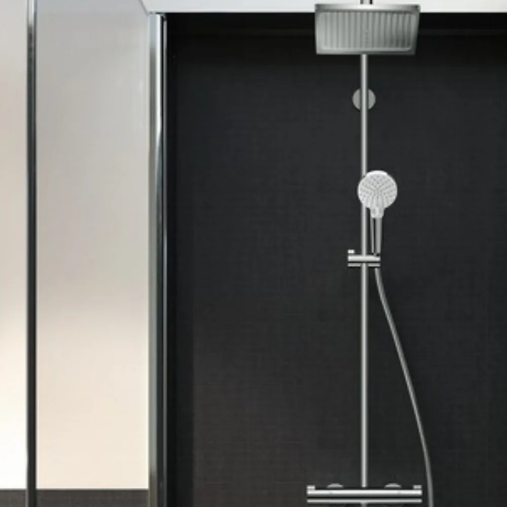 Colonne De Douche Hydromassante|Hansgrohe Showerpipe Crometta E 240 Set de douche 1 jet, Chrome (HG-27271000)