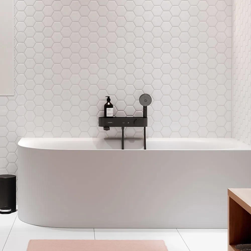 Robinet De Douche|Hansgrohe ShowerTablet Select Thermostatique bain/douche 400 noir mat 24340670