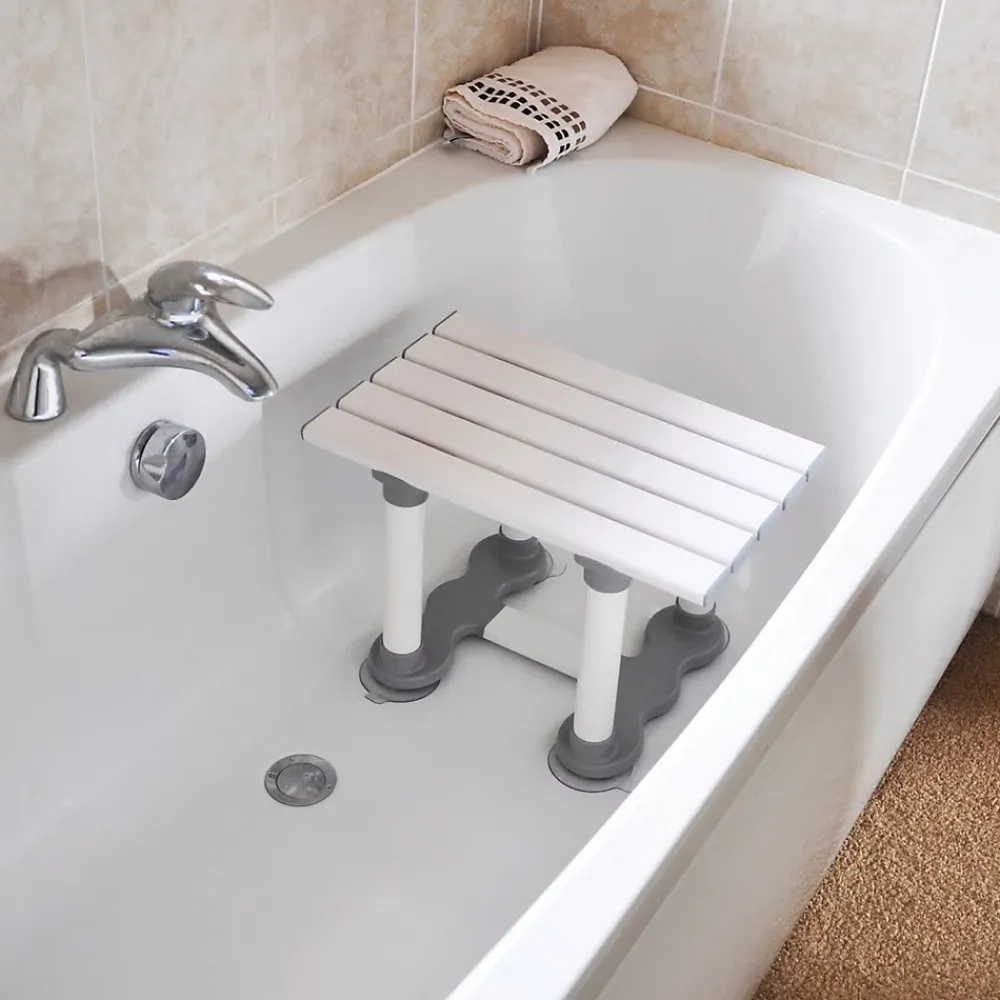 Aidapt Siège de bain en plastique Medina - Hauteur 30 cm - Blanc VR129