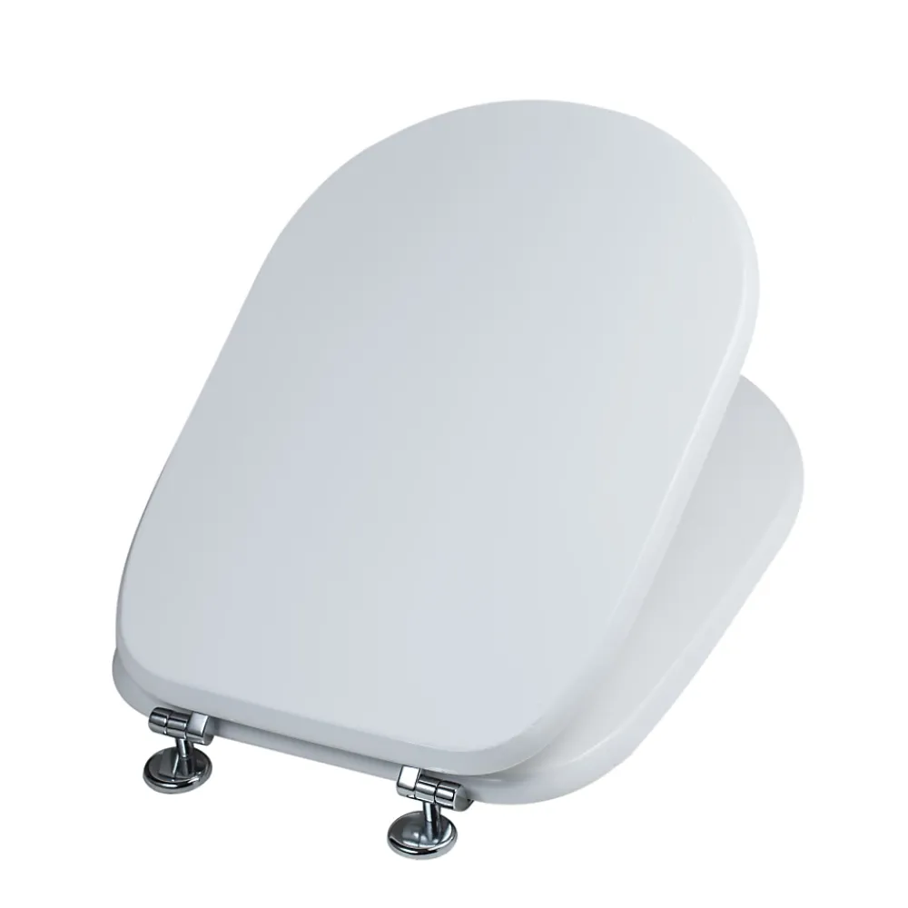 Kiamami Valentina Siège De Couverture Wc Modèle Synthèse En Finition Blanc