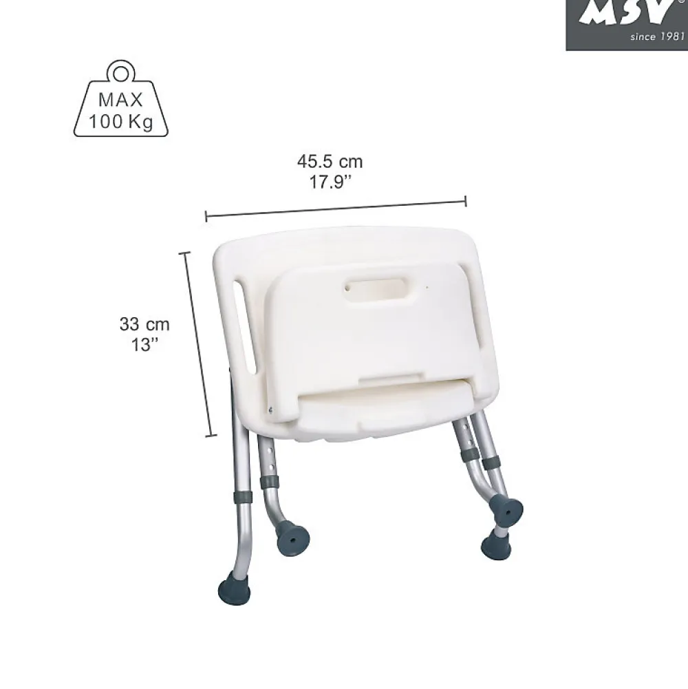 Siège De Douche|MSV Siège de douche ajustable pliable