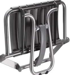 Siège De Douche|Godonnier Siège de douche large et pliable, aluminium avec lattes grises, l.58,5 x H.50 x P.36 cm,