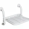 Sanindusa Siège de douche mural pliant rabattable blanc charge 120kg NewWccare