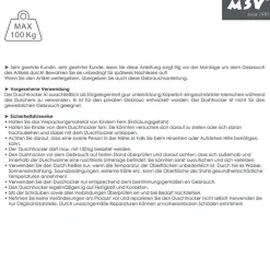 Siège De Douche|MSV Siège de douche pliable ajustable Max 100kg