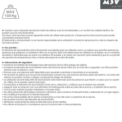 Siège De Douche|MSV Siège de douche pliable ajustable Max 100kg