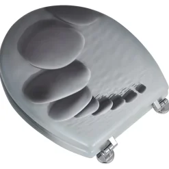 Abattant Wc|Helloshop26 Siège de toilette abattant avec couvercle mdf