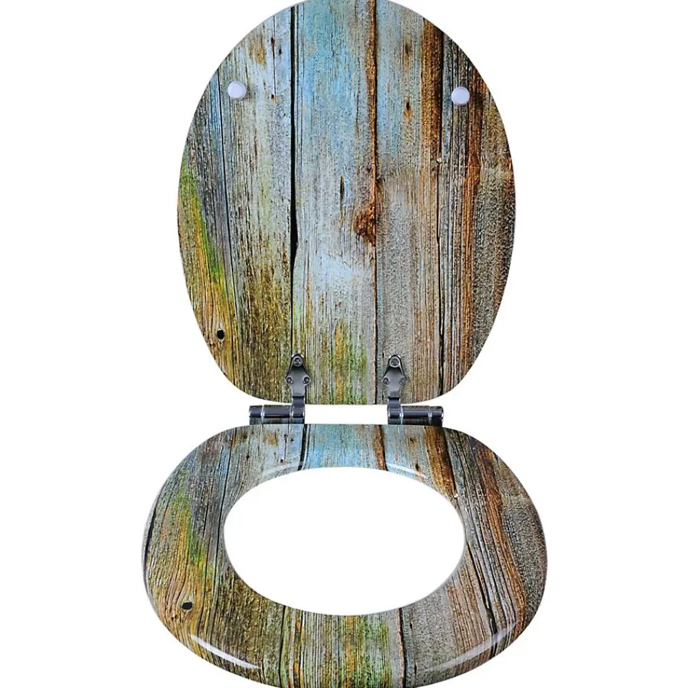 Abattant Wc|Helloshop26 Siège de toilette abattant wc haut mdf