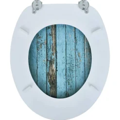 Abattant Wc|Helloshop26 Siège de toilette abattant avec couvercle mdf