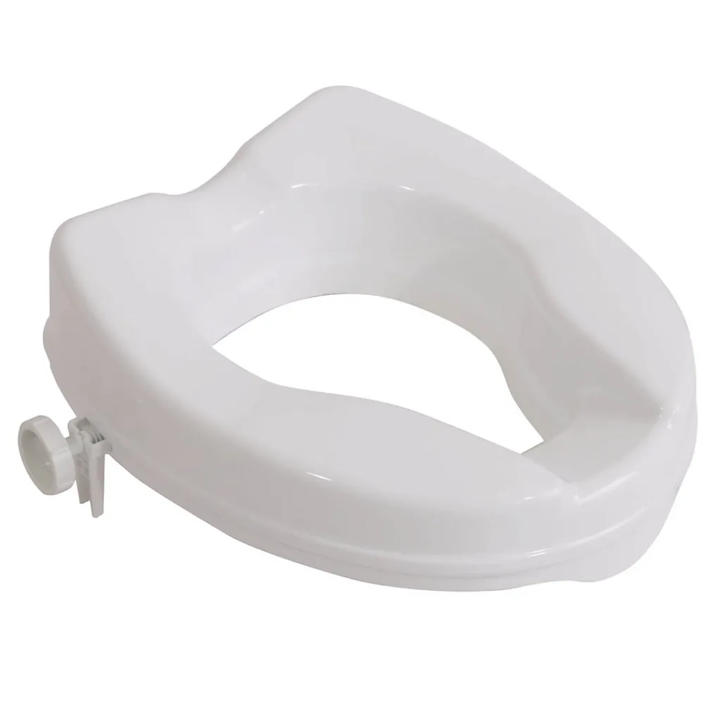 Aidapt Siège de toilette surélevé en plastique sans couvercle Senator blanc - Hauteur 5 cm VR224C