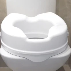 Aidapt Siège de toilette surélevé en plastique sans couvercle Senator blanc - Hauteur 5 cm VR224C